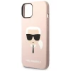 Чехол Karl Lagerfeld Karl's Head для iPhone 14 Pink (KLHCP14SSLKHLP)