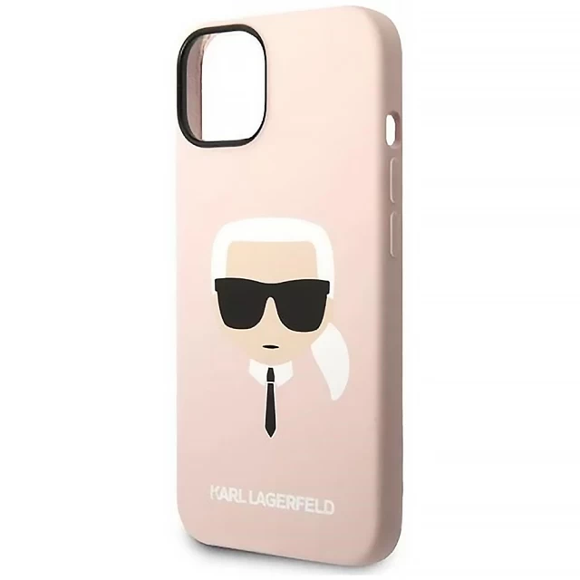 Чохол Karl Lagerfeld Karl's Head для iPhone 14 Pink (KLHCP14SSLKHLP)