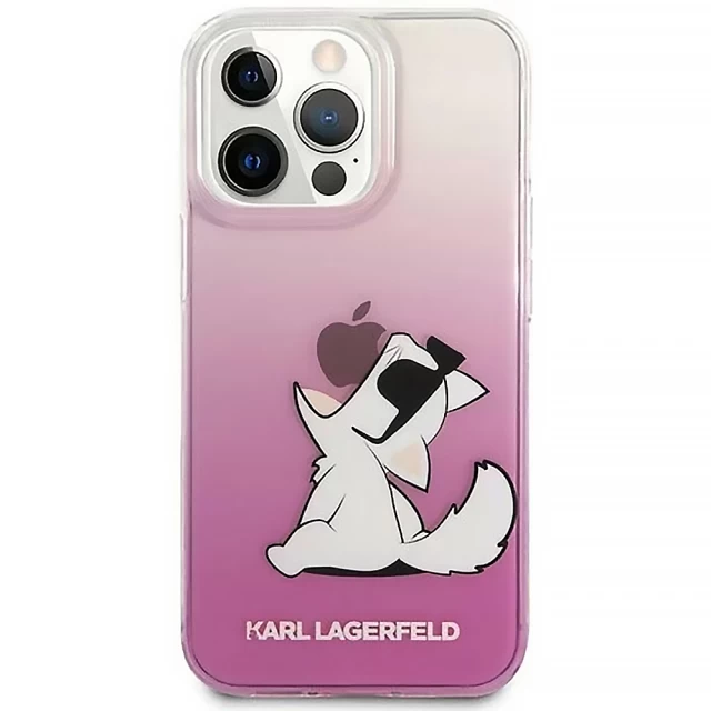 Чехол Karl Lagerfeld Choupette Fun для iPhone 14 Pro Max Pink (KLHCP14XCFNRCPI)