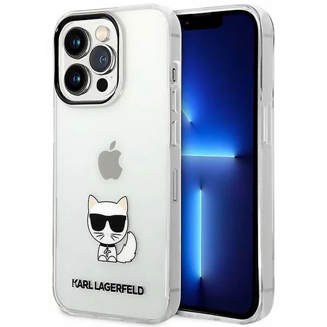 Чохол Karl Lagerfeld Choupette Body для iPhone 14 Pro Max Transparent (KLHCP14XCTTR)