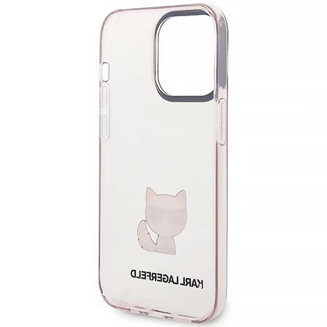 Чехол Karl Lagerfeld Choupette Body для iPhone 14 Pro Max Transparent (KLHCP14XCTTRI)