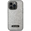 Чохол Karl Lagerfeld Glitter Plaque Logo для iPhone 14 Pro Max Silver (KLHCP14XG2ELS)