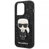 Чехол Karl Lagerfeld Glitter Flakes Iconik для iPhone 14 Pro Max Black (KLHCP14XGFKPK)