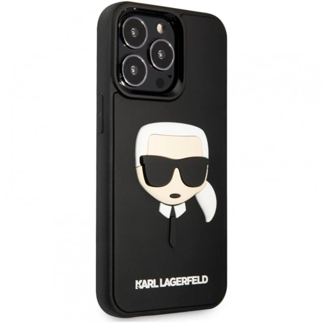 Чохол Karl Lagerfeld 3D Rubber Karl's Head для iPhone 14 Pro Max Black (KLHCP14XKH3DBK)