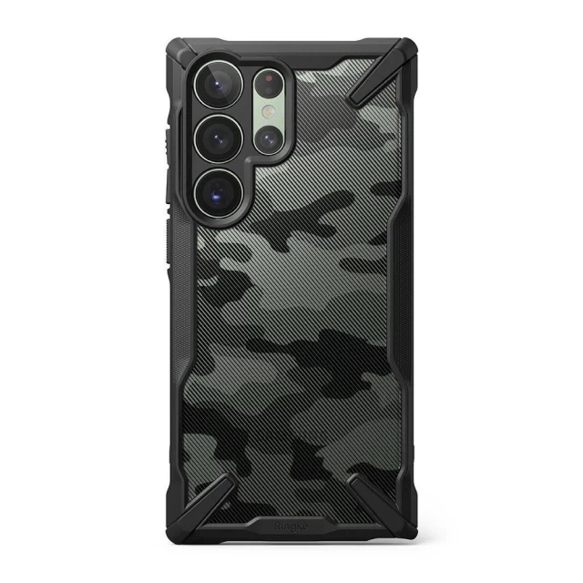 Чехол Ringke Fusion X Design для Samsung Galaxy S23 Ultra (S918) Camo Black (8809919300360)