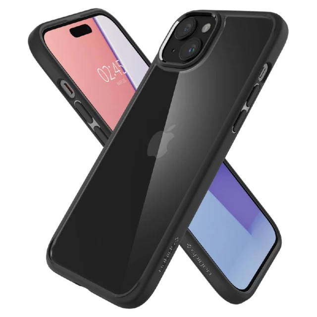 Чехол Spigen Crystal Hybrid для iPhone 15 Plus Matte Black (8809896747714)