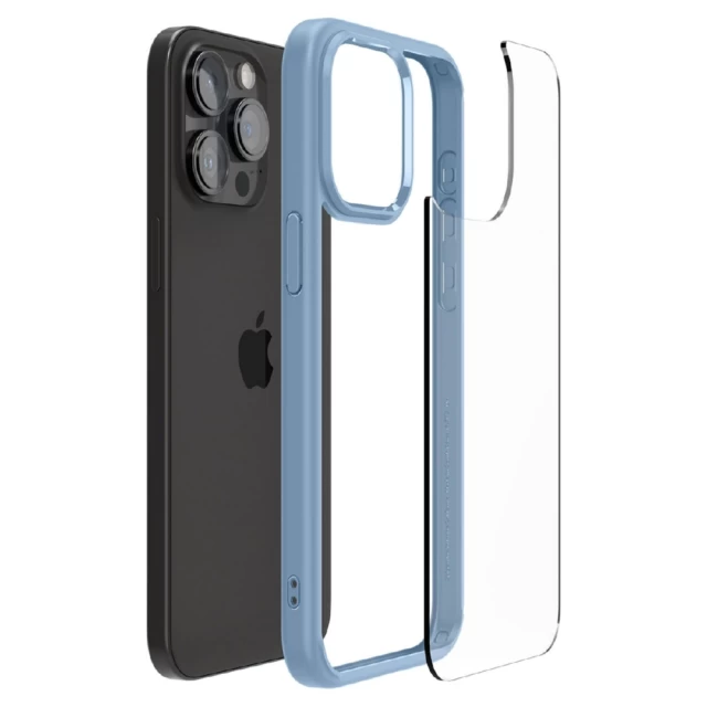 Чохол Spigen Crystal Hybrid для iPhone 15 Pro Max Sierra Blue (8809896747561)