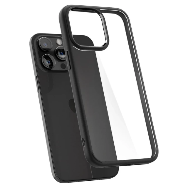 Чохол Spigen Crystal Hybrid для iPhone 15 Pro Max Matte Black (8809896747585)