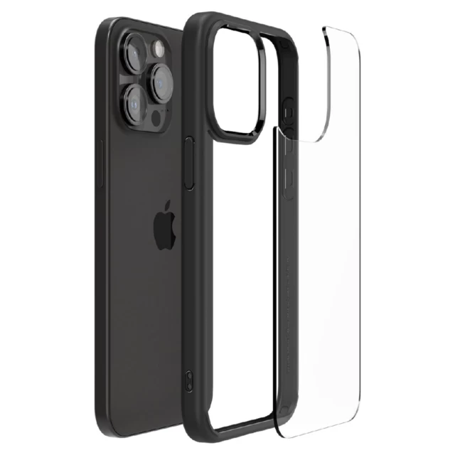 Чохол Spigen Crystal Hybrid для iPhone 15 Pro Max Matte Black (8809896747585)