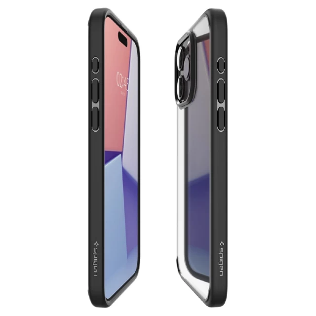 Чохол Spigen Crystal Hybrid для iPhone 15 Pro Max Matte Black (8809896747585)
