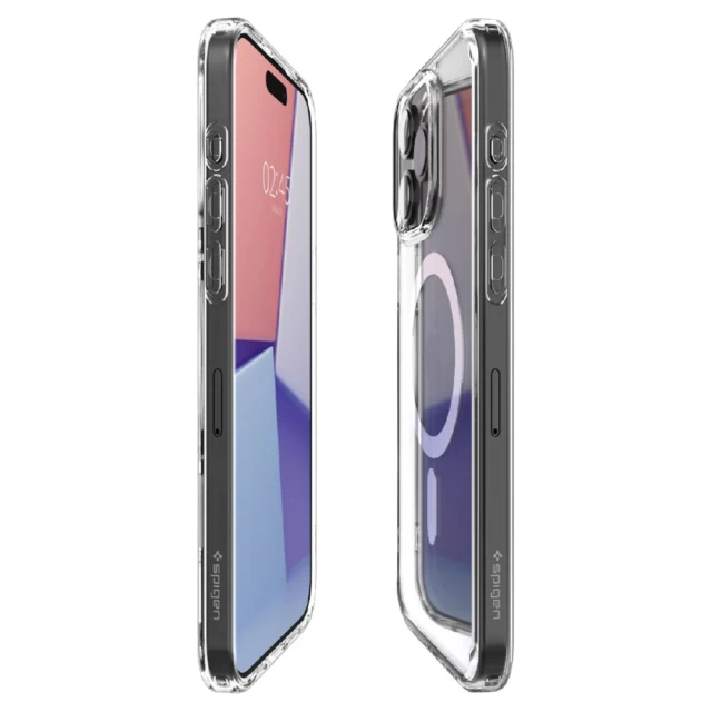 Чехол Spigen Crystal Hybrid для iPhone 15 Pro White with MagSafe (8809896747844)
