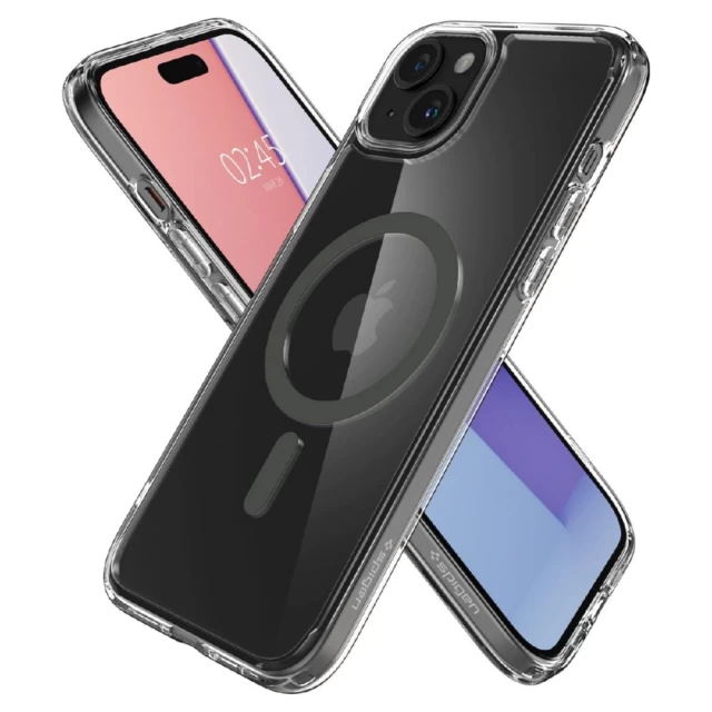 Чохол Spigen Ultra Hybrid для iPhone 15 Plus Graphite with MagSafe (8809896750011)