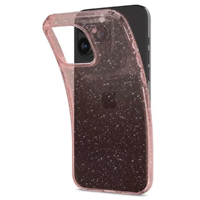 Чехол Spigen Liquid Crystal Glitter для iPhone 15 Pro Rose Quartz (8809896750332)