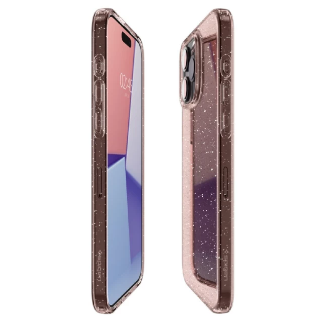 Чехол Spigen Liquid Crystal Glitter для iPhone 15 Pro Rose Quartz (8809896750332)