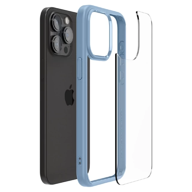 Чохол Spigen Ultra Hybrid для iPhone 15 Pro Max Sierra Blue (ACS06572)