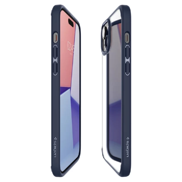 Чехол Spigen Crystal Hybrid для iPhone 15 Plus Navy Blue (8809896747691)