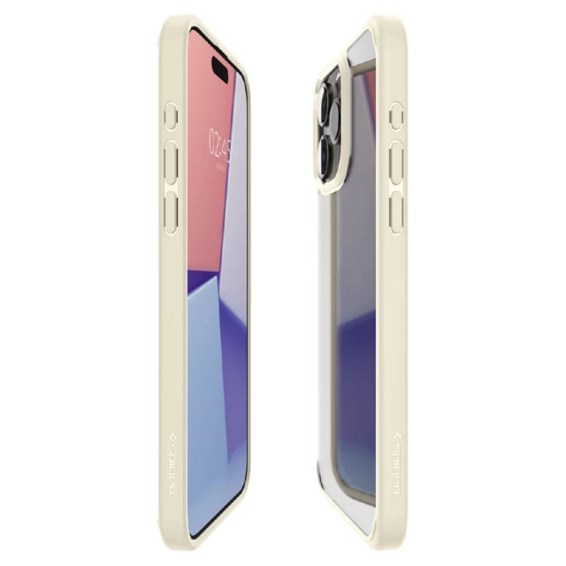 Чохол Spigen Crystal Hybrid для iPhone 15 Pro Max Sand Beige (8809896747578)