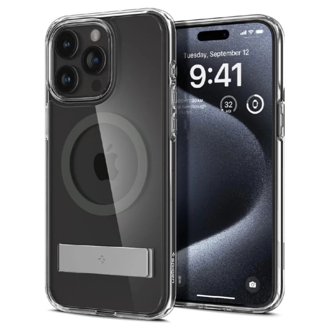 Чохол Spigen Ultra Hybrid S для iPhone 15 Pro Graphite with MagSafe (8809896750547)