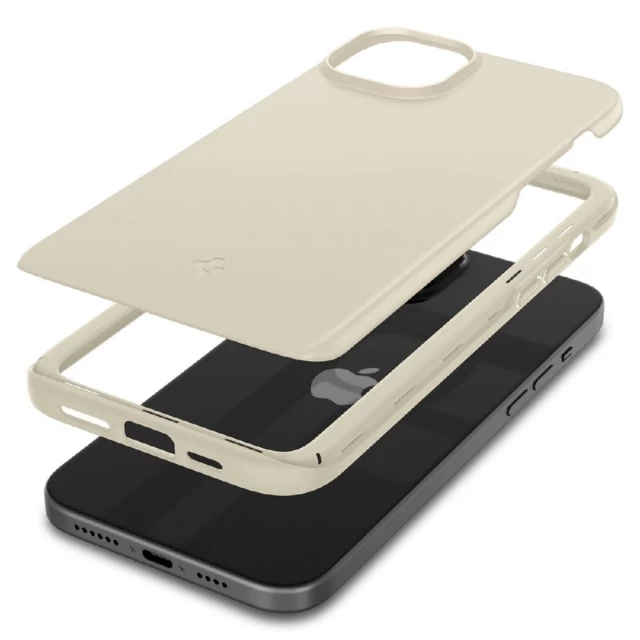 Чохол Spigen Thin Fit для iPhone 15 Plus Sand Beige (8809896749817)