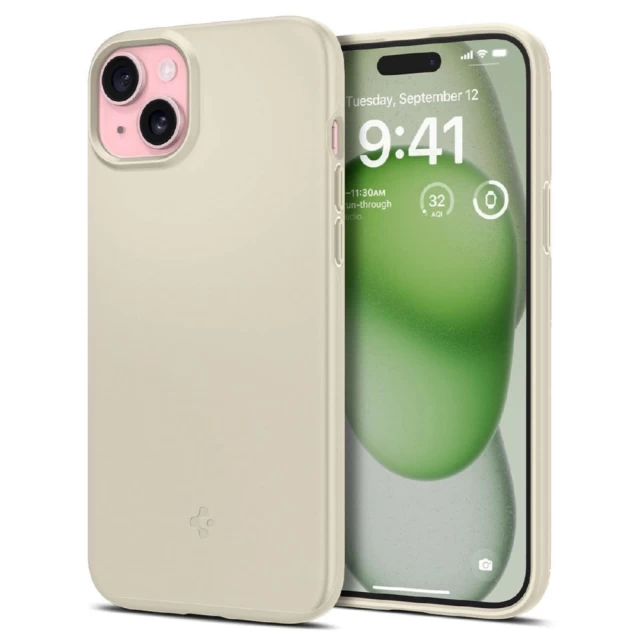 Чехол Spigen Thin Fit для iPhone 15 Plus Sand Beige (8809896749817)