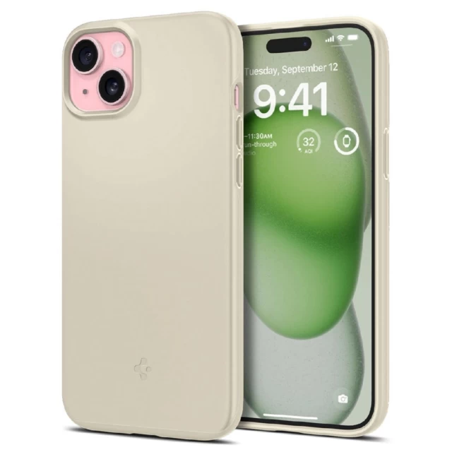 Чохол Spigen Thin Fit для iPhone 15 Plus Sand Beige (8809896749817)