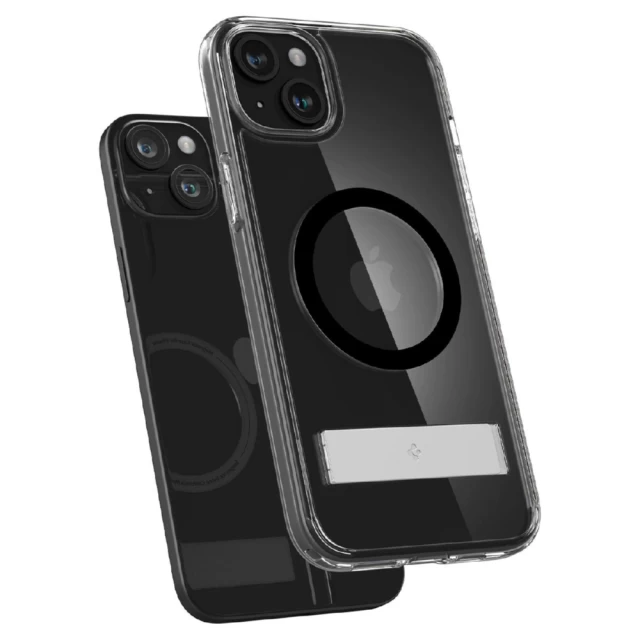Чохол Spigen Ultra Hybrid S для iPhone 15 Plus Black with MagSafe (8809896750059)