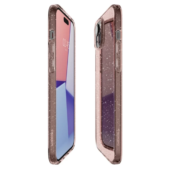 Чехол Spigen Liquid Crystal Glitter для iPhone 15 Rose Quartz (8809896751100)