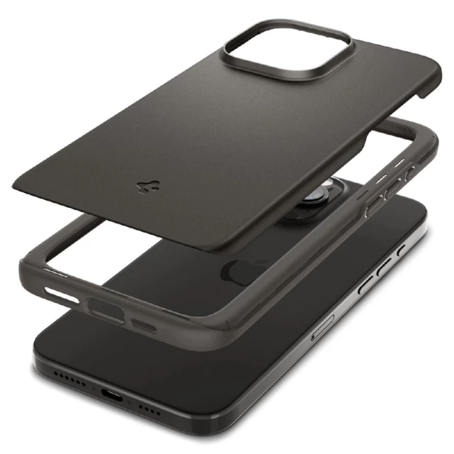 Чехол Spigen Thin Fit для iPhone 15 Pro Max Gunmetal (ACS06545)