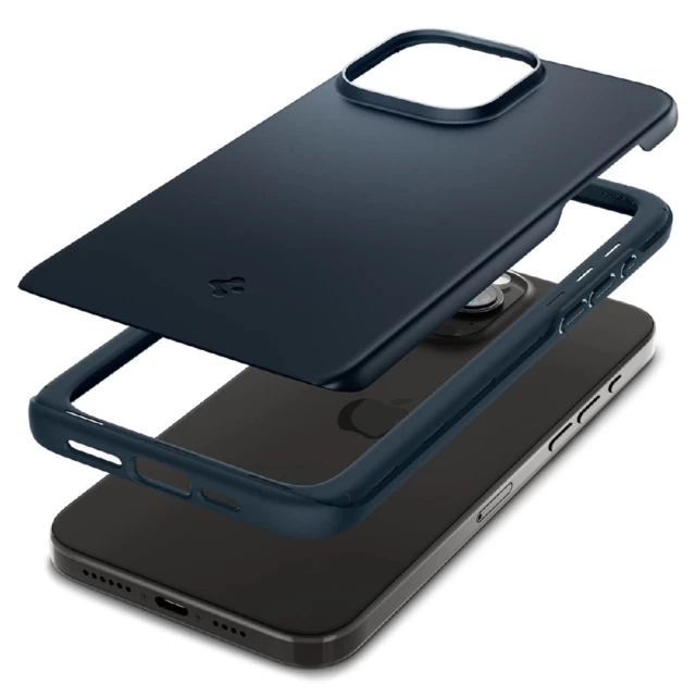 Чохол Spigen Thin Fit для iPhone 15 Pro Metal Slate (ACS06688)