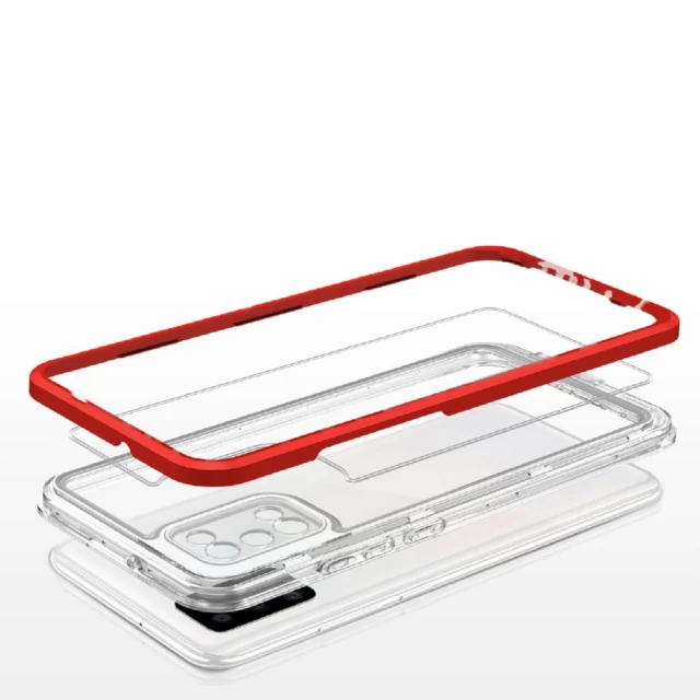 Чохол HRT Clear 3in1 Case для Samsung Galaxy Flip4 (F721) Red (9145576265925)