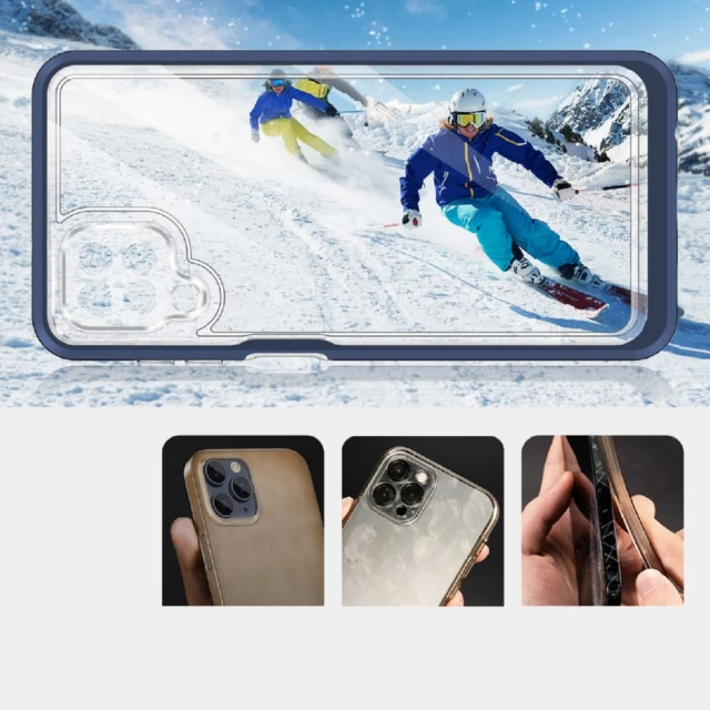 Чохол HRT Clear 3in1 Case для Samsung Galaxy A14 Blue (9145576272633)