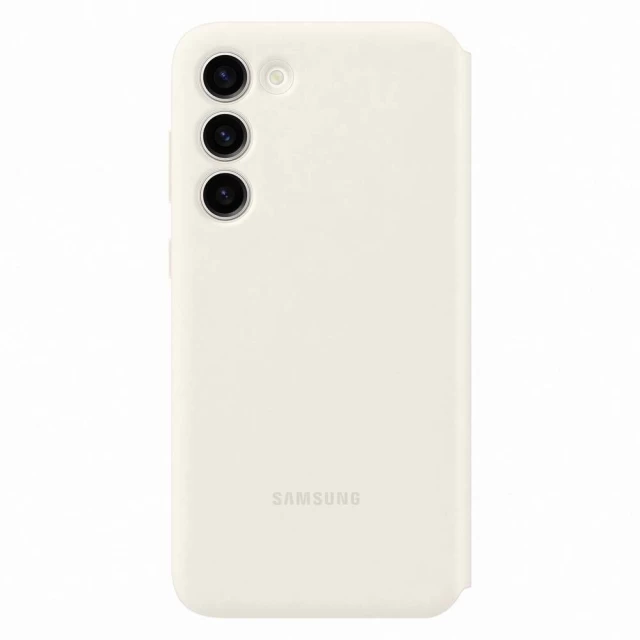 Чехол-книжка Samsung Smart View Wallet Case для Samsung Galaxy S23 Plus Cream (EF-ZS916CUEGWW)