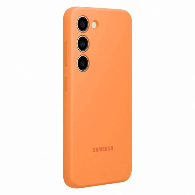 Чохол Samsung Silicone Cover для Samsung Galaxy S23 Orange (EF-PS911TOEGWW)