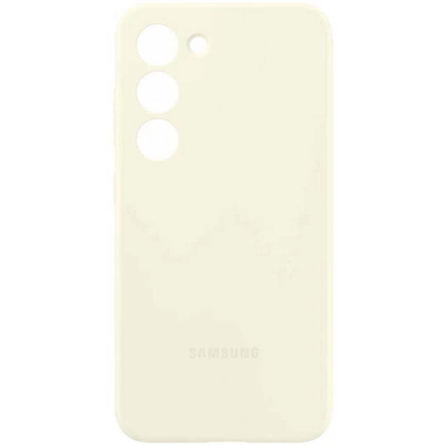 Чохол Samsung Silicone Cover для Samsung Galaxy S23 Cream (EF-PS911TUEGWW)