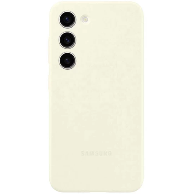 Чохол Samsung Silicone Cover для Samsung Galaxy S23 Cream (EF-PS911TUEGWW)