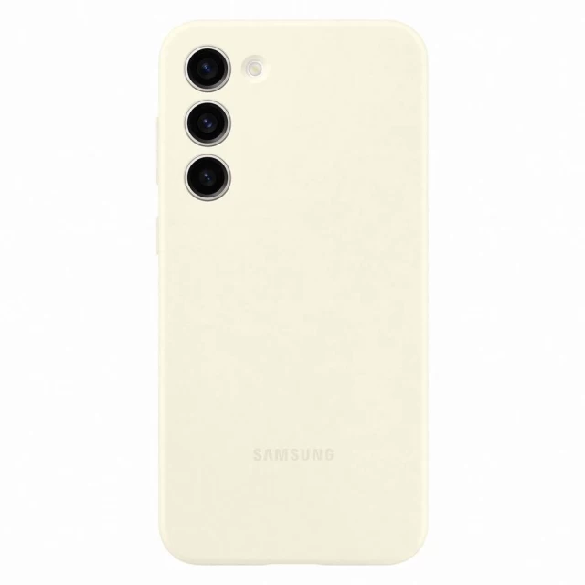Чохол Samsung Silicone Cover для Samsung Galaxy S23 Plus Cream (EF-PS916TUEGWW)