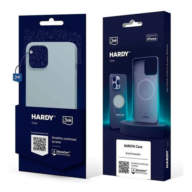 Чохол 3mk Hardy Case для iPhone 13 Pro Max Sierra Blue with MagSafe (5903108500647)