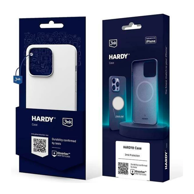 Чехол 3mk Hardy Case для iPhone 13 Starlight White with MagSafe (5903108500791)