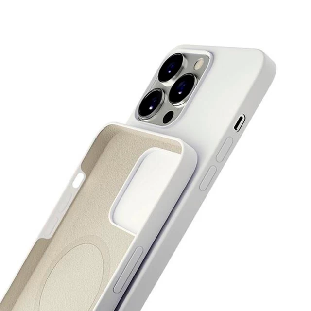 Чехол 3mk Hardy Case для iPhone 13 Pro Silver White with MagSafe (5903108500661)