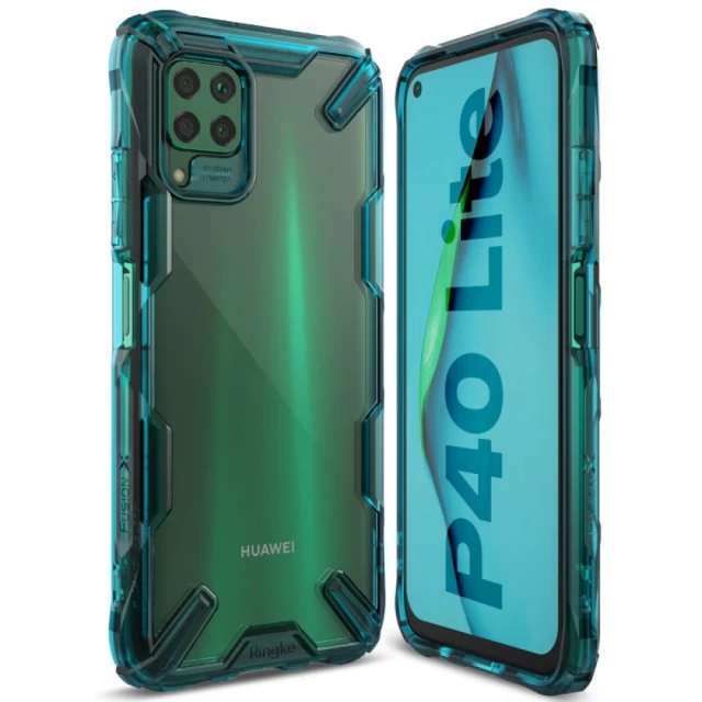 Чехол Ringke Fusion X для Huawei P40 Lite Turquoise Green (8809716071326)