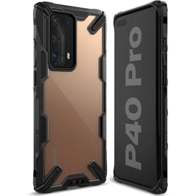 Чохол Ringke Fusion X для Huawei P40 Pro Black (8809716071074)