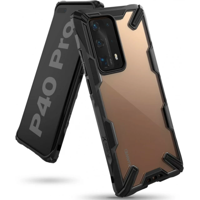 Чохол Ringke Fusion X для Huawei P40 Pro Black (8809716071074)