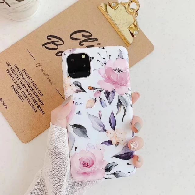 Чохол Tech-Protect Floral для Samsung Galaxy A41 (A415) White (5906735417395)