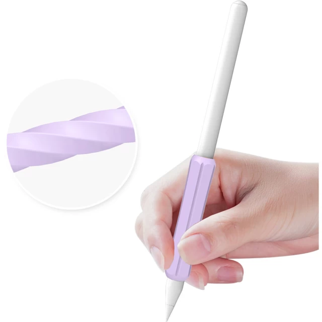 Тримач Stoyobe Silicone Holder для Apple Pencil 1/2 | Huawei M-Pencil Pink (6974690970636)