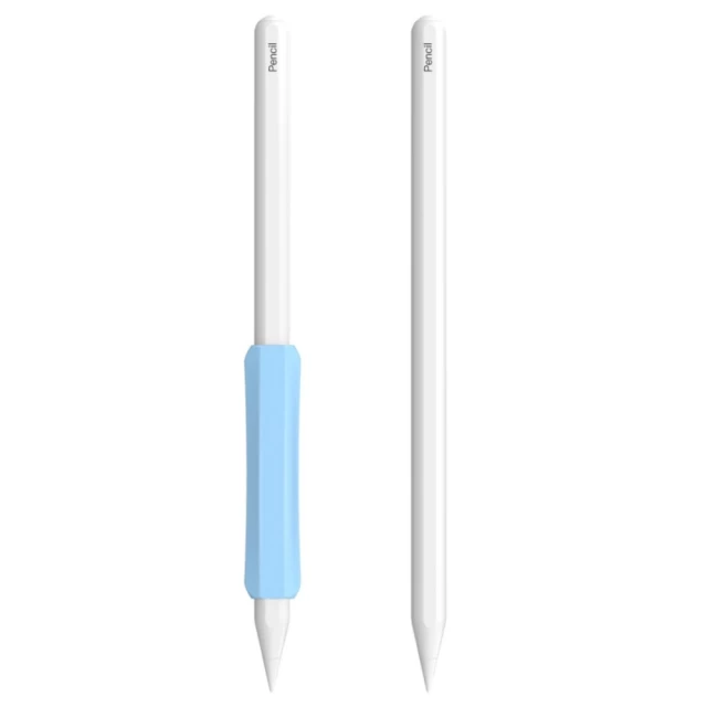 Держатель Stoyobe Silicone Holder для Apple Pencil 1/2 | Huawei M-Pencil Light Blue (6974690970650)