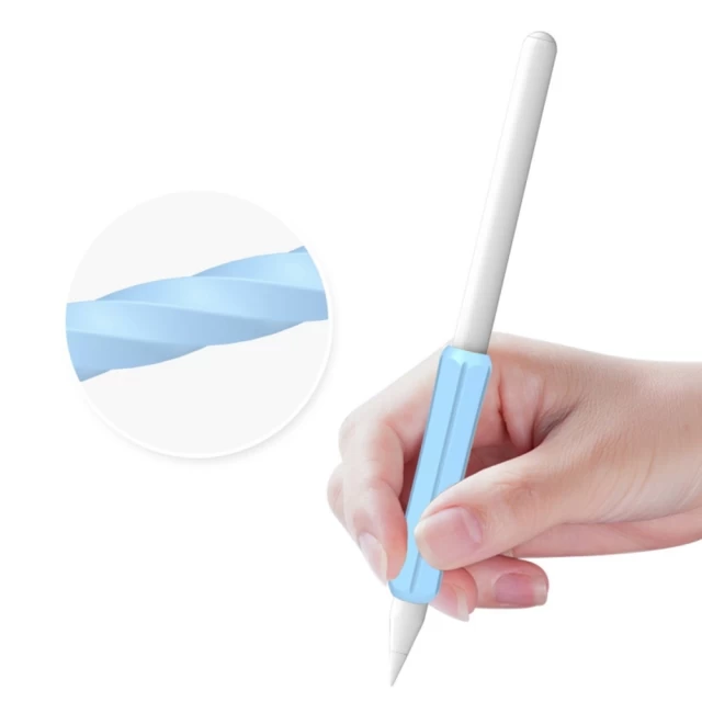 Набор держателей Stoyobe Silicone Holder (3 PCS) для Apple Pencil 1/2 | Huawei M-Pencil Turquoise Light Green White (6974690970544)