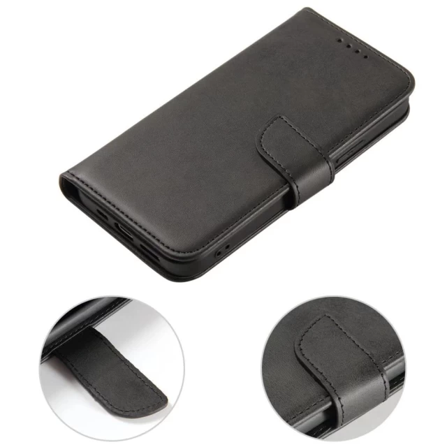 Чехол-книжка HRT Magnet Case для Motorola Moto E13 Black (9145576277225)