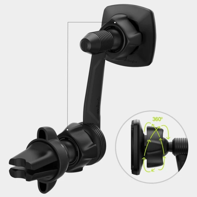 Автотримач Ringke Power Clip Wing Black (8809628567122)