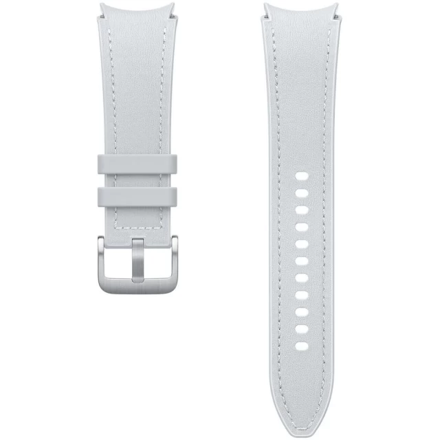 Ремешок Samsung Hybrid Eco-Leather для Samsung Galaxy Watch 6 | 6 Classic | 5 | 5 Pro | 4 | 4 Classic 20 mm (M/L) Silver (ET-SHR96LSEGEU)