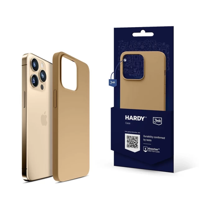 Чохол 3mk Hardy Case для iPhone 15 Pro Max Dark Gold with MagSafe (5903108527408)